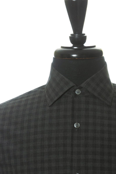 John Varvatos Grey Check Dress Shirt