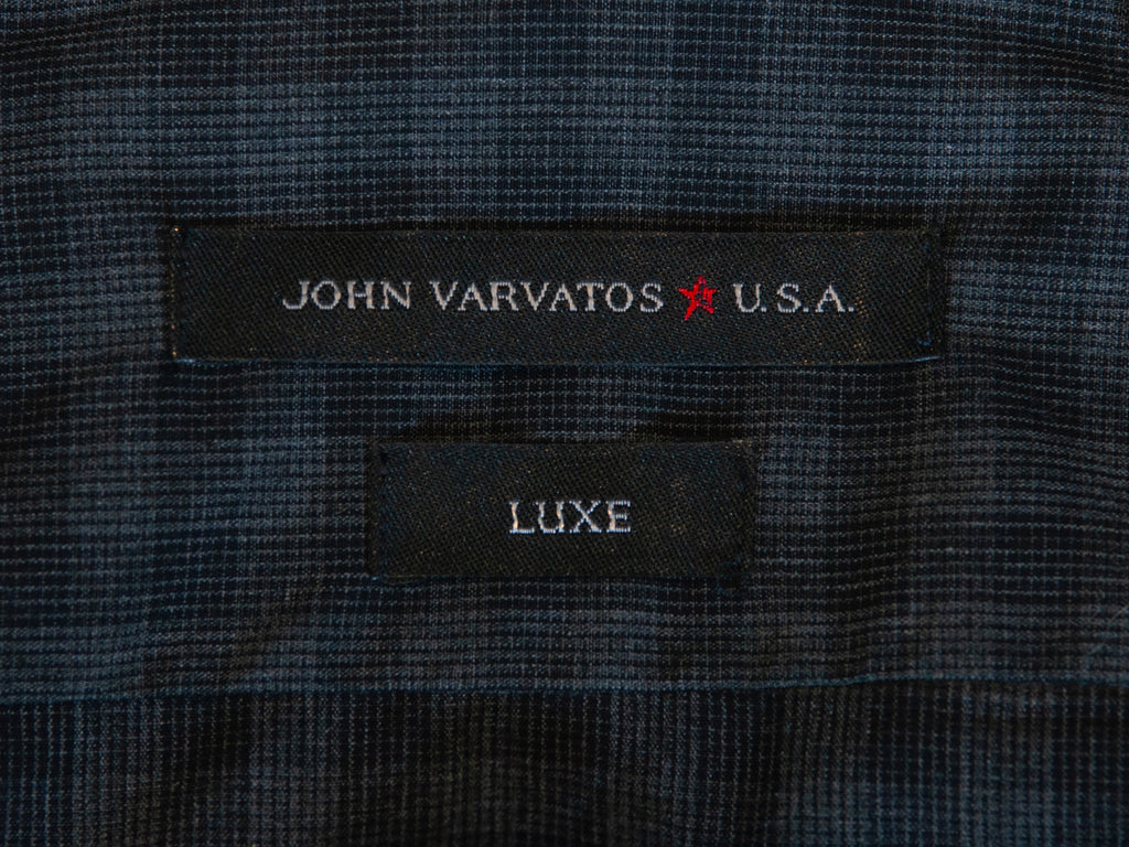 John Varvatos Grey Check Dress Shirt