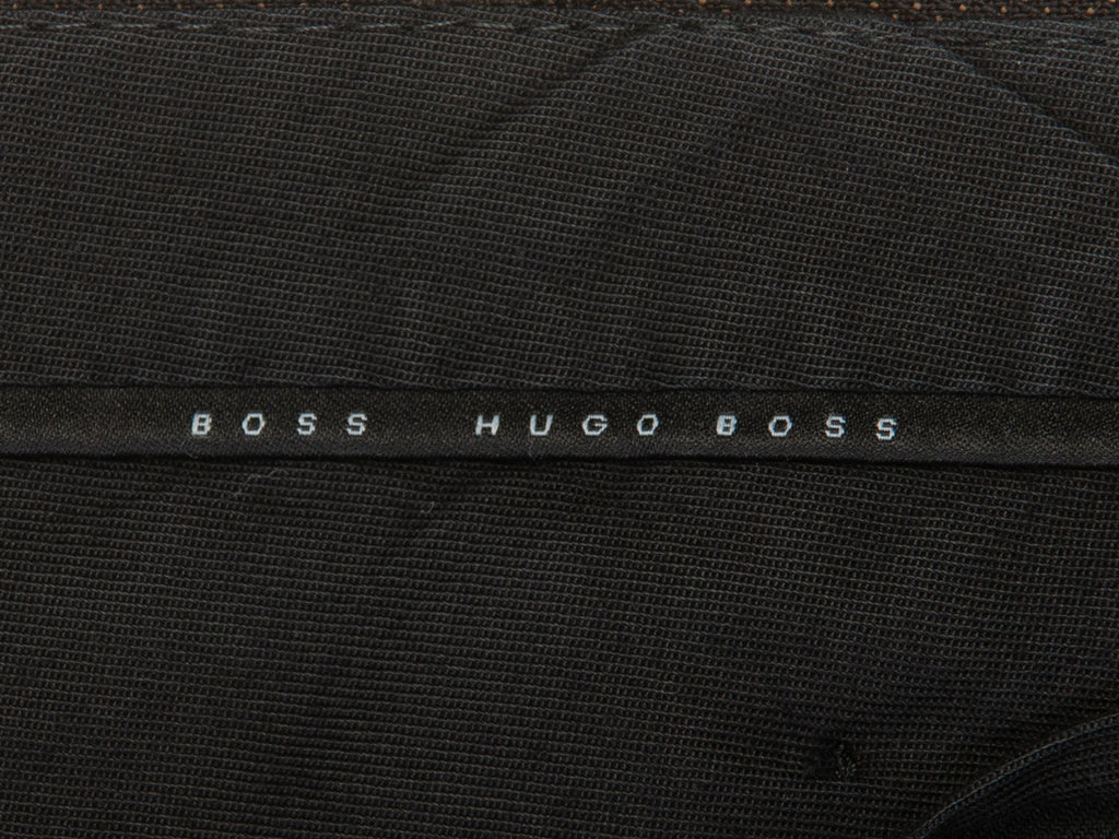 Hugo Boss Brown Parker2 Wool Pants