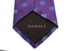 Canali Purple Geometric Tie