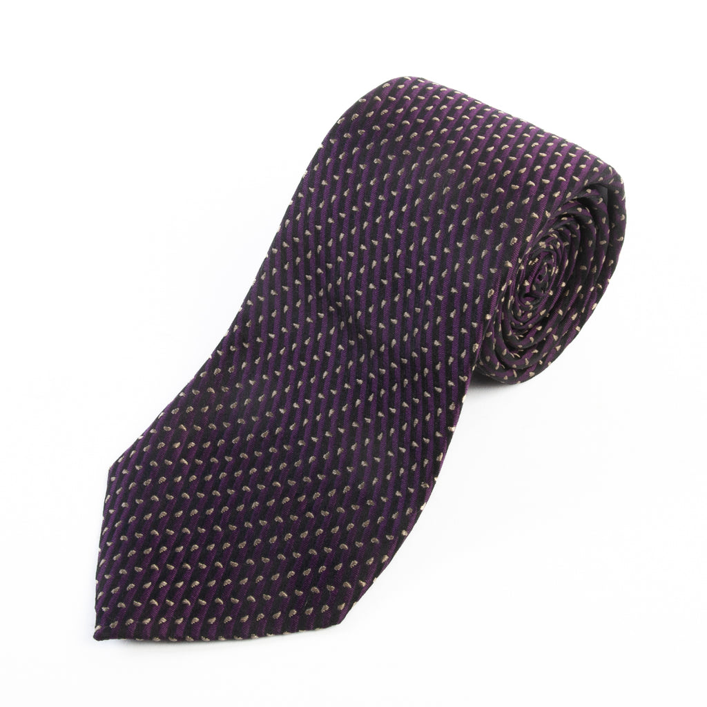 Armani Collezioni Purple Patterned Tie