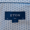 Eton Blue Dot Medallion Slim Fit Poplin Shirt