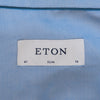 Eton Blue Slim Fit Signature Twill Shirt