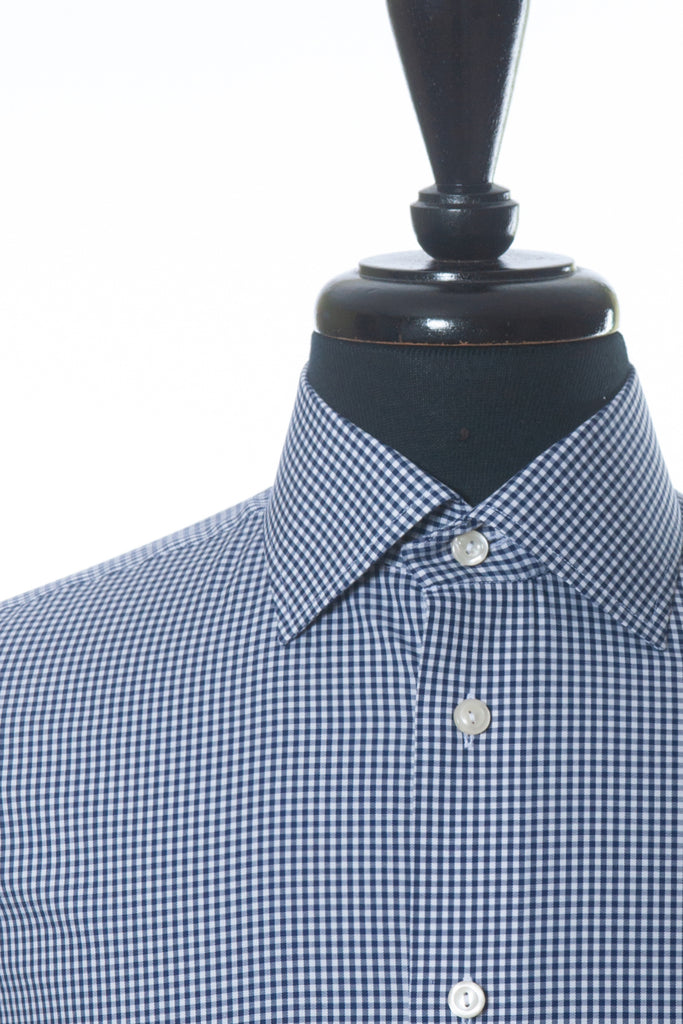 Eton Black on Grey Check Contemporary Fit Shirt