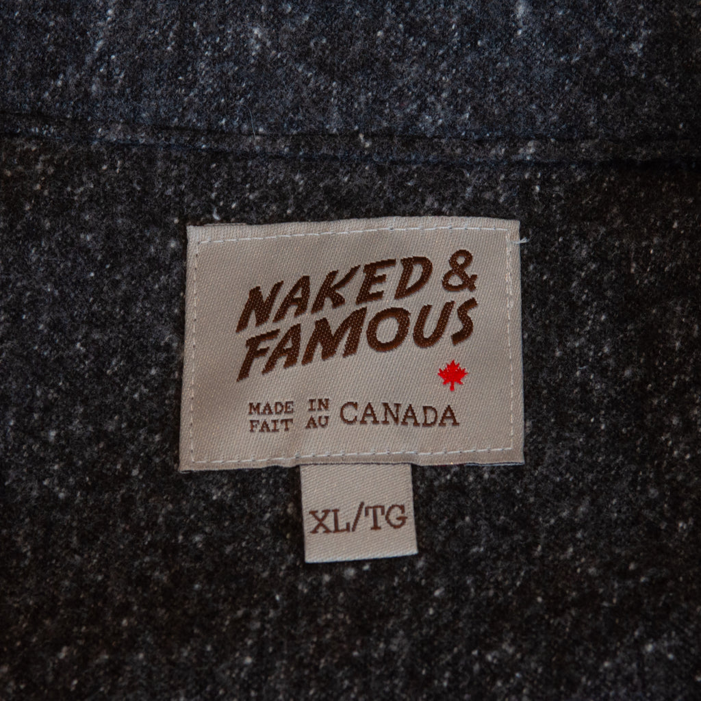 Naked & Famous Black Nep Twill Easy Shirt