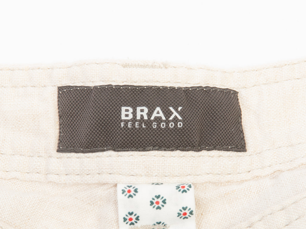 Brax Beige Linen Biella Shorts