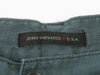 John Varvatos Slate Grey Washed Linen Shorts