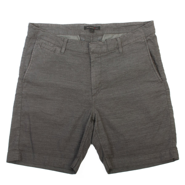 John Varvatos Grey Washed Cotton Blend Shorts