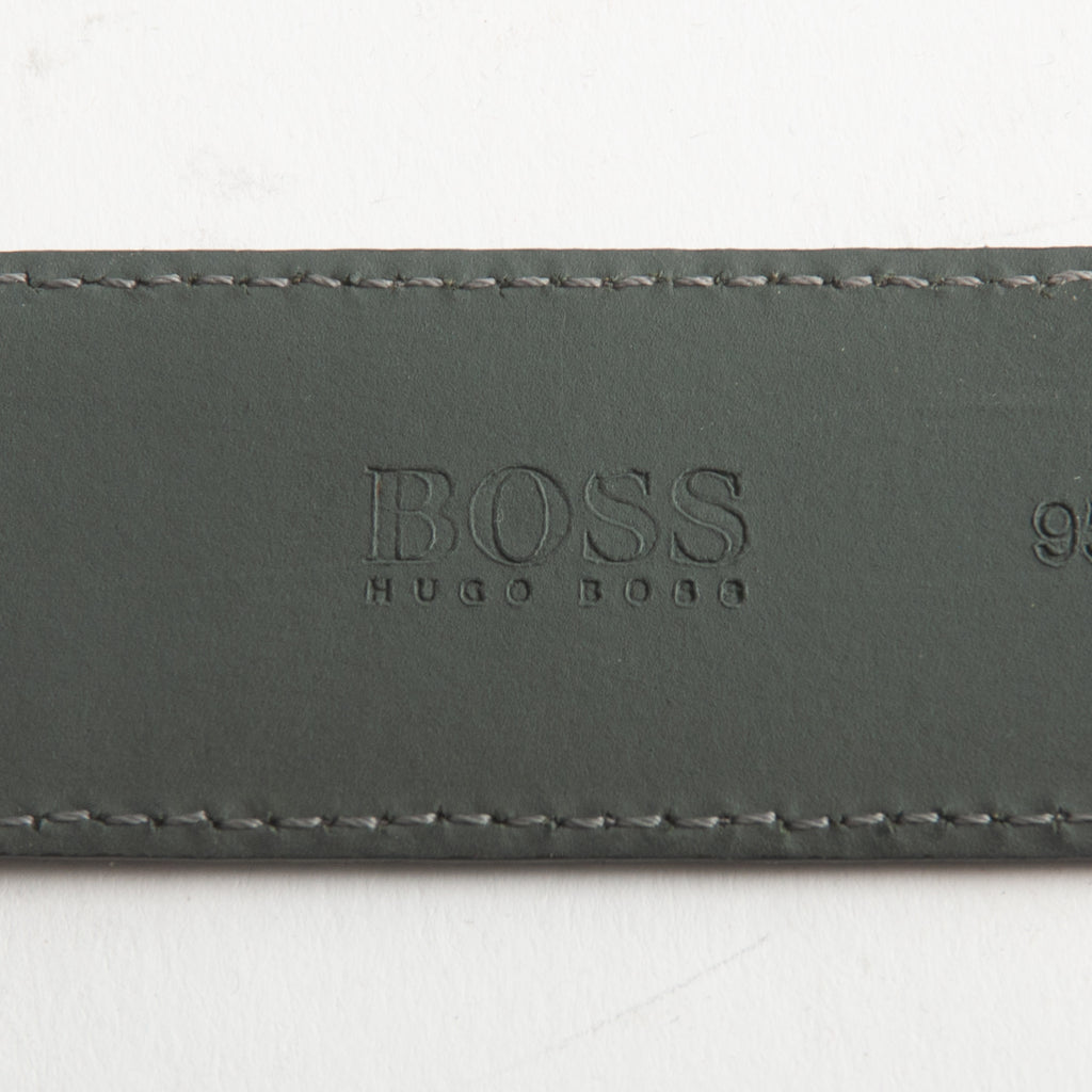 Hugo Boss Grey Suede Handmade Calindo Belt