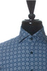 Stenstroms Blue Geometric Print Slimline Dress Shirt