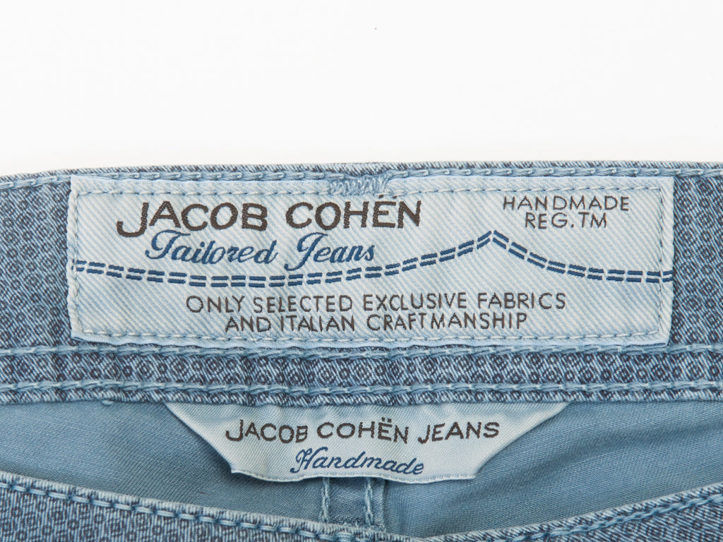 Jacob Cohen Blue Print Style 622 Pants