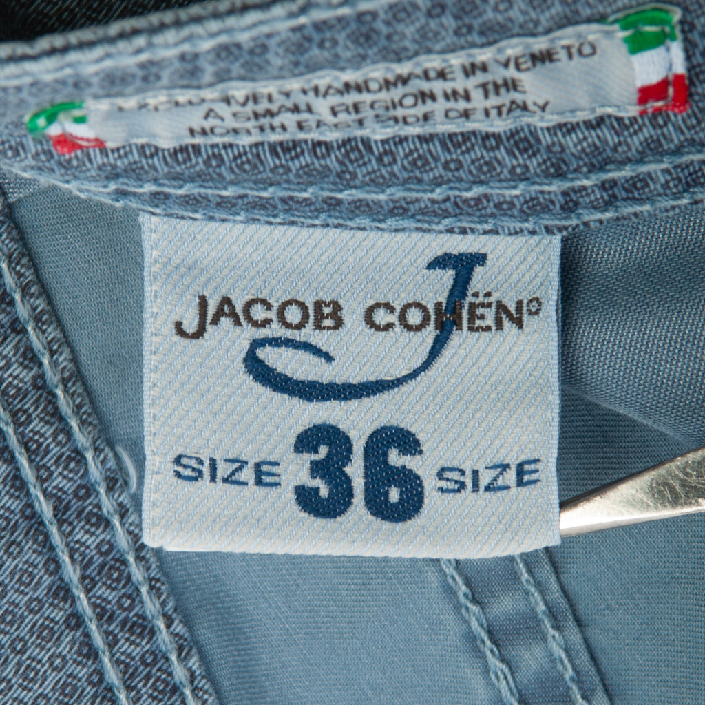 Jacob Cohen Blue Print Style 622 Pants