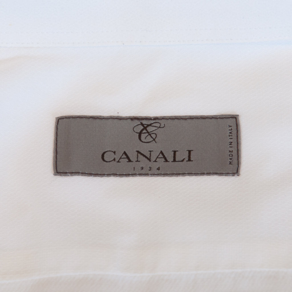 Canali 1934 White Cotton Dress Shirt