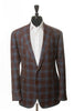 TailoRED Harry Rosen Brown Check Silk Linen Blazer