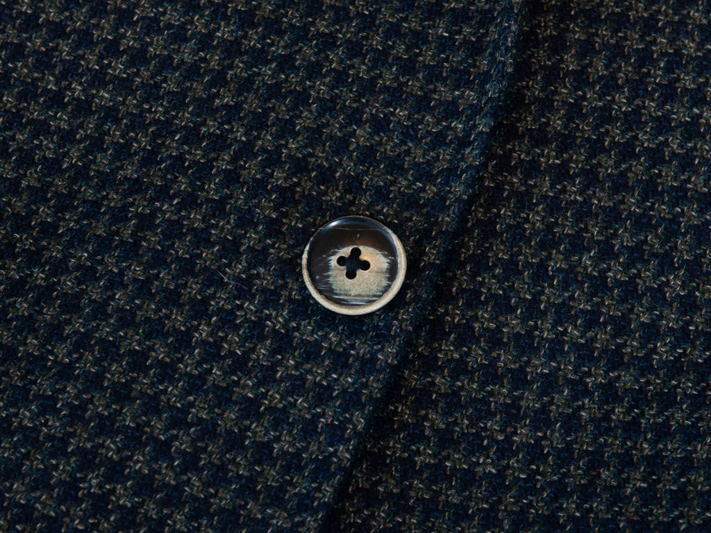 Atelier Munro Navy on Dark Grey Check Loro Piana Dream Tweed Blazer