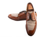 Allen Edmonds Brown Canvas Accented Ramsey Shoes