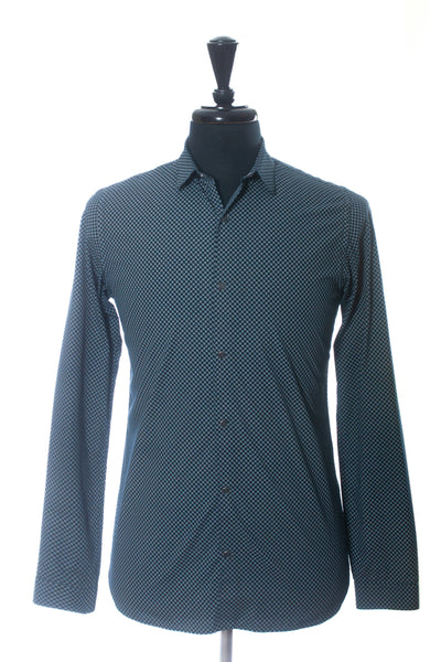 The Kooples Blue Dot Print Snap Shirt