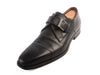 Magnanni Black Monk Strap Shoes