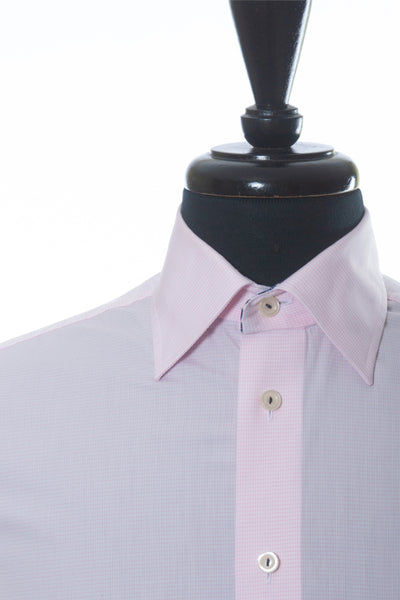 Eton Pink Check Classic Fit Poplin Shirt