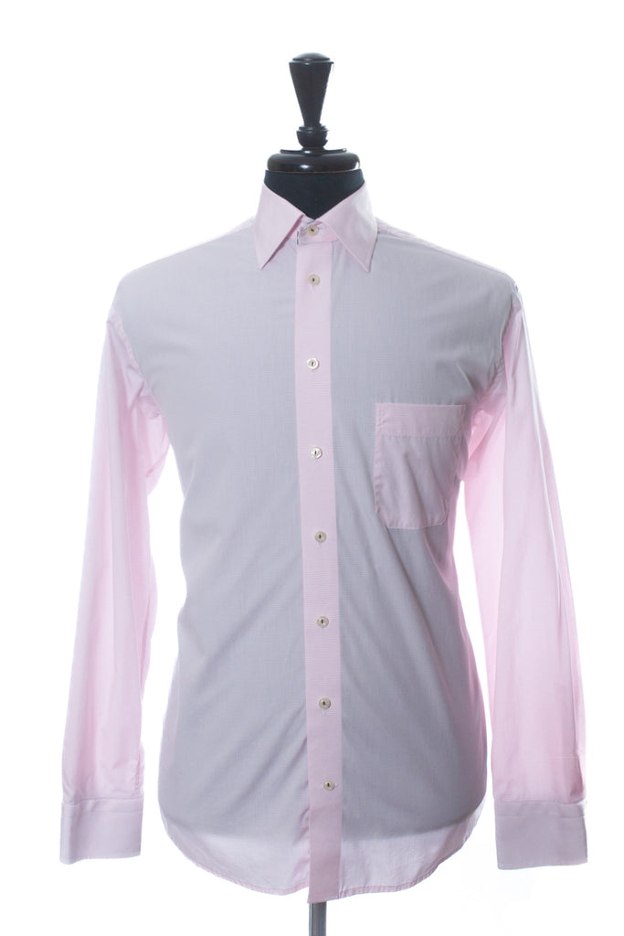 Eton Pink Check Classic Fit Poplin Shirt