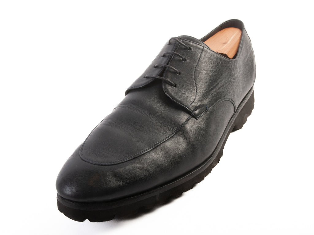 A.Testoni Dark Slate Grey Extralight Derby Shoes