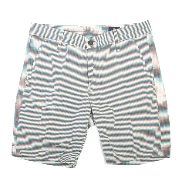 AG Jeans Navy on Grey Striped Wanderer Shorts