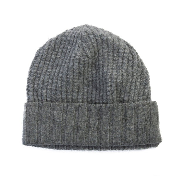 Wings+Horns Grey Wool Waffle Knit Cap