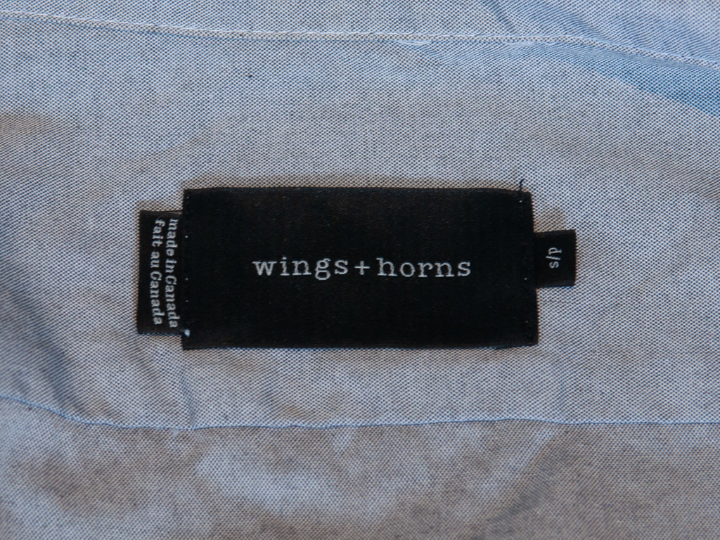 Wings+Horns Grey Casual Shirt