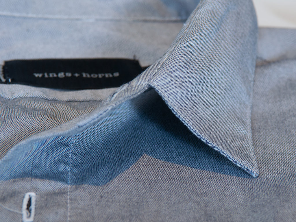 Wings+Horns Grey Casual Shirt