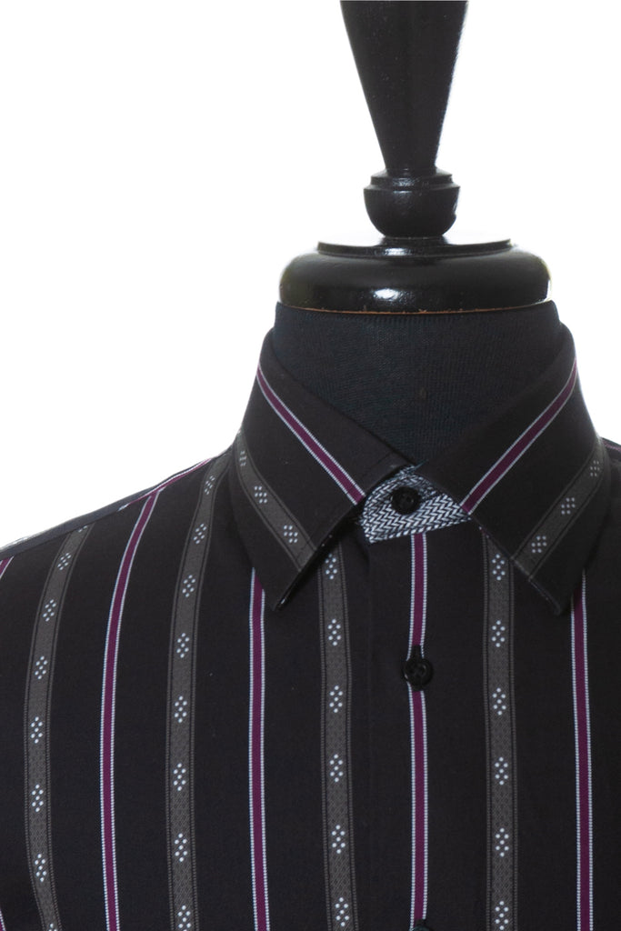 Robert Graham Black Striped Shirt