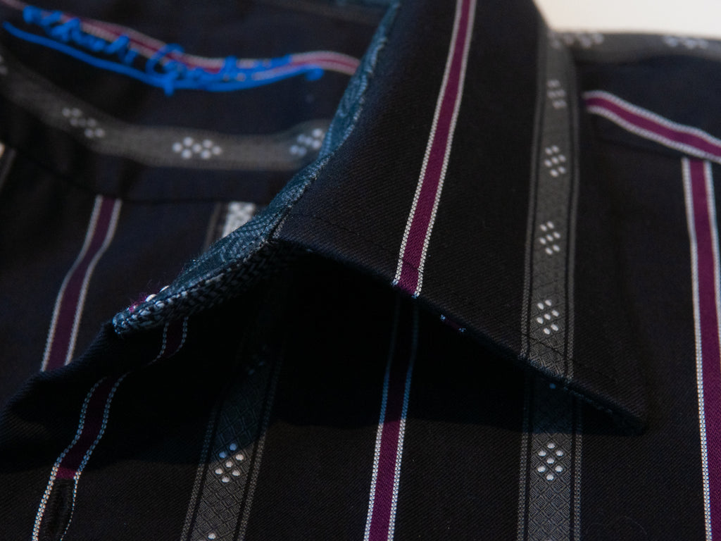 Robert Graham Black Striped Shirt