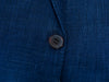 SuitSupply Blue Check Wool Silk Linen Lazio Slim Blazer