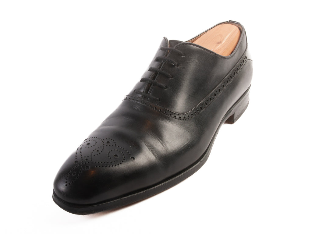 Magnanni Black Perf Toe Oxfords