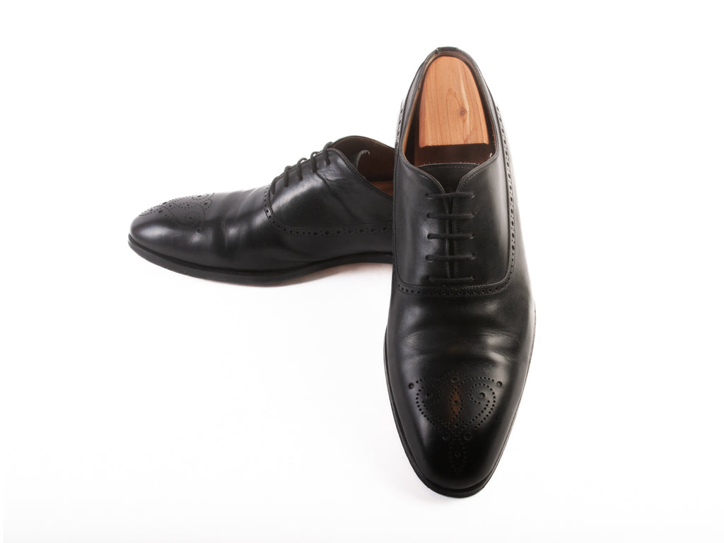 Magnanni Black Perf Toe Oxfords