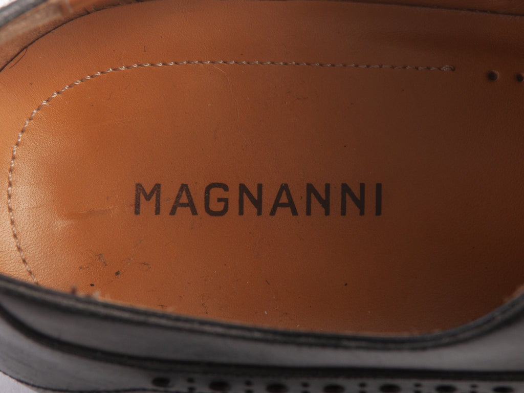 Magnanni Black Perf Toe Oxfords