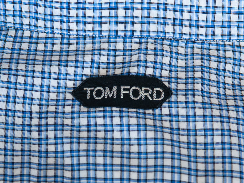 Tom Ford Blue Check Shirt