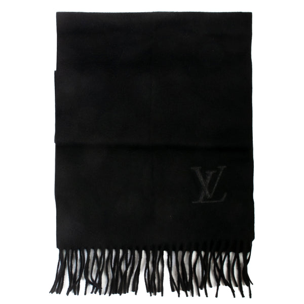 Louis Vuitton Black Pure Cashmere Scarf