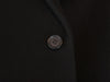 Prada Black Single Button Cashmere Blend Overcoat