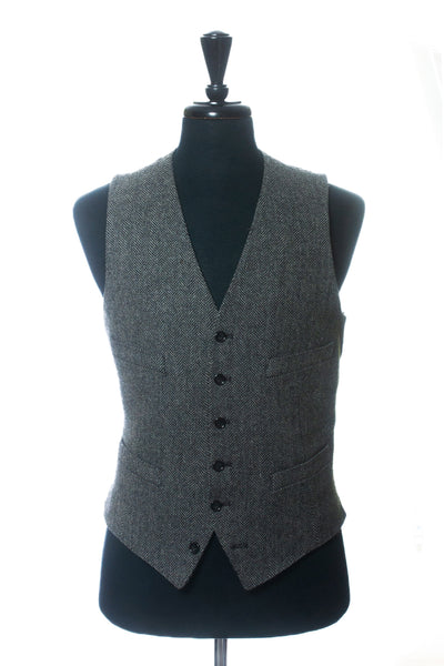 J.Crew Grey Herringbone Tweed Vest