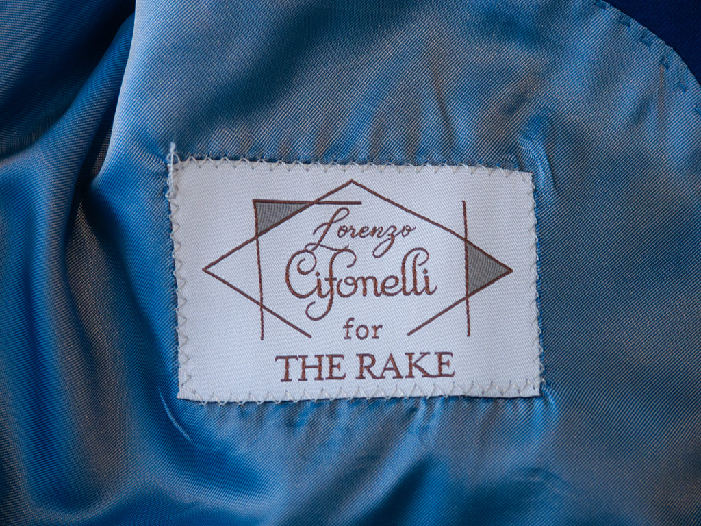 Cifonelli for the Rake Blue Double Breasted Suit