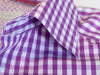 Eton Purple Check Contemporary Fit Shirt