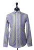 Sand Violet and Green Striped Shirt