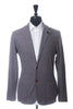 Lardini Grey and Brown Striped Knit Blazer