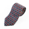 Etro Grey Geometric Print Tie