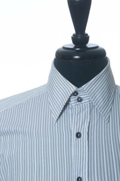 Dolce&Gabbana Grey Striped Tailored Fit Shirt