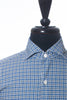 Ermenegildo Zegna Blue and Grey Check Shirt