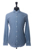 Ermenegildo Zegna Blue and Grey Check Shirt