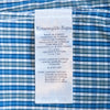 Ermenegildo Zegna Blue and Grey Check Shirt