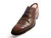 Canali Tobacco Brown Leather Oxfords