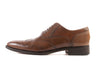 Canali Tobacco Brown Leather Oxfords